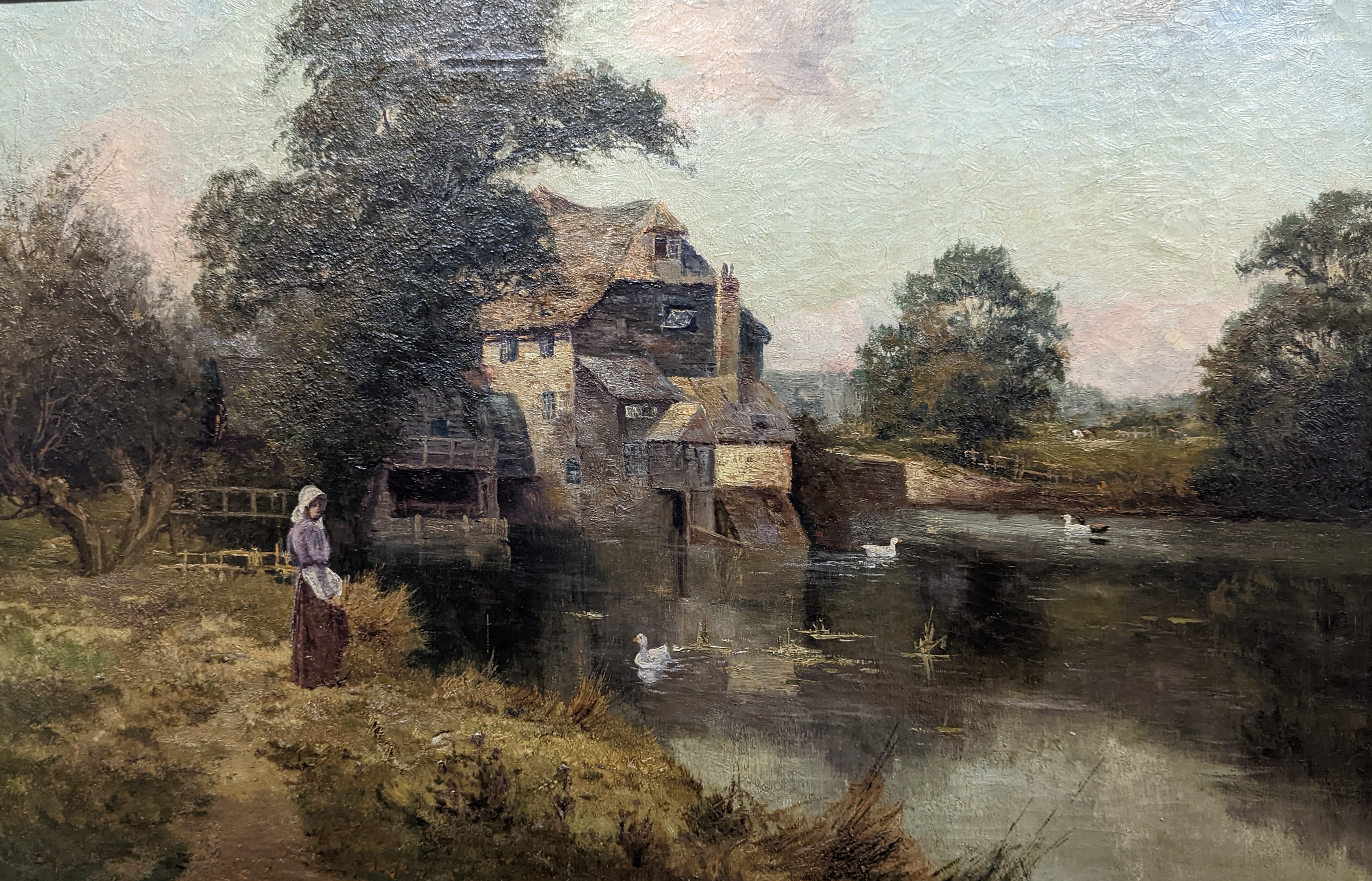 Ernest Charles Walbourn (1872-1927), The Old Mill, Oil on canvas, 40 x 60cm.